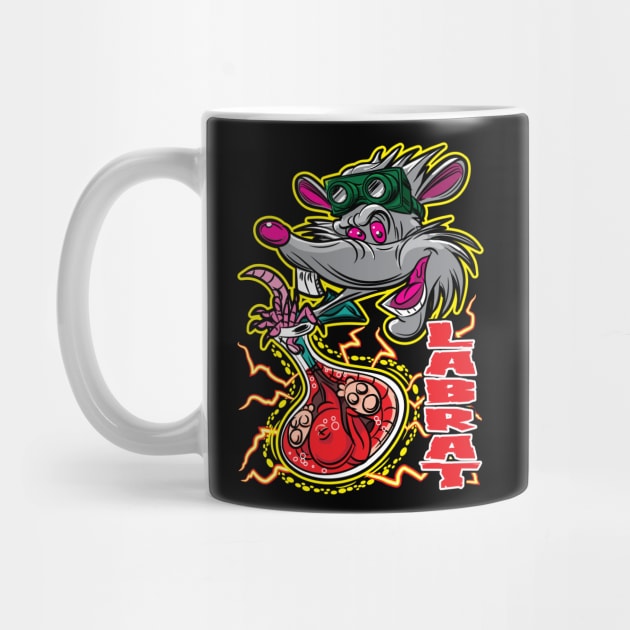 Lab Rat Escaping Beaker by eShirtLabs